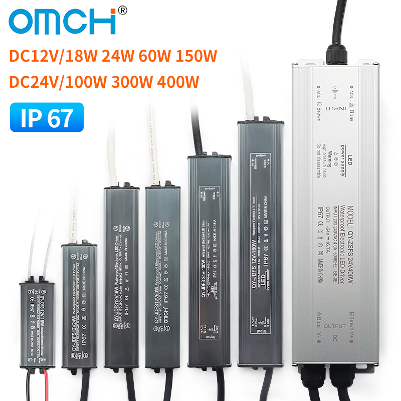 Outdoor Power Transformer - OMCH IP67 Waterproof Power Supply Lighting