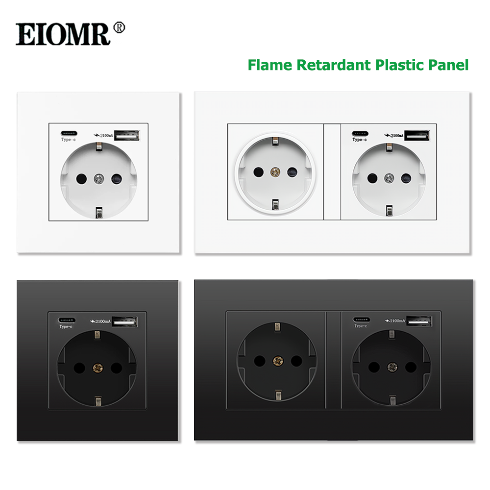Outdoor Power Outlet - EIOMR EU Standard Power Socket, Single