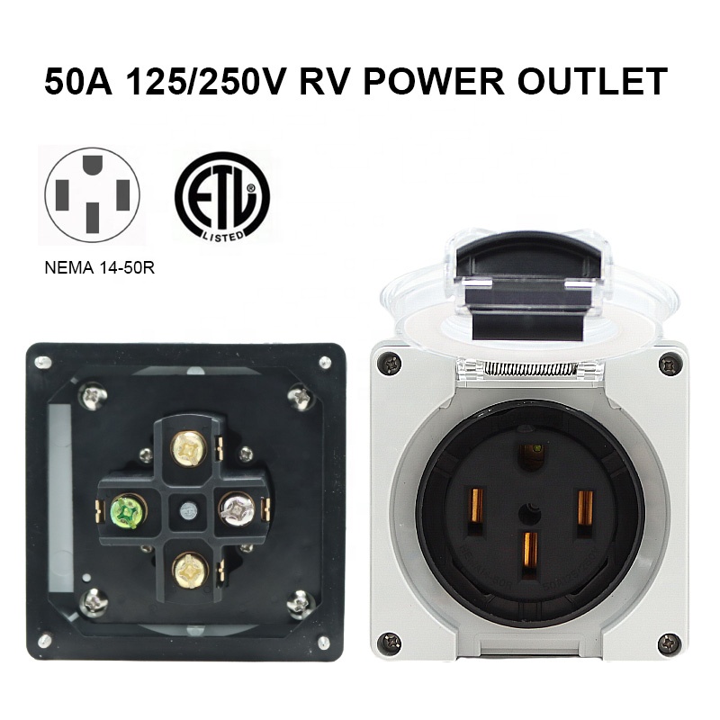 50 Amp Generator RV Power Inle - Outdoor Power Inlet Box review and price