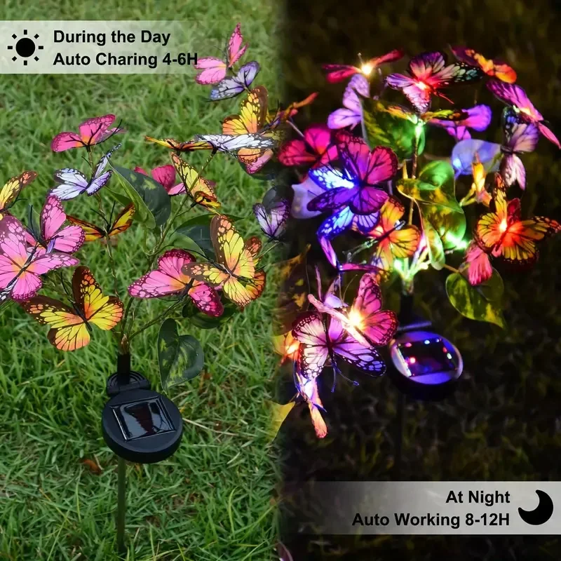 Solar LED Butterfly Garden Lig - Outdoor Power Outlet Solar review and price
