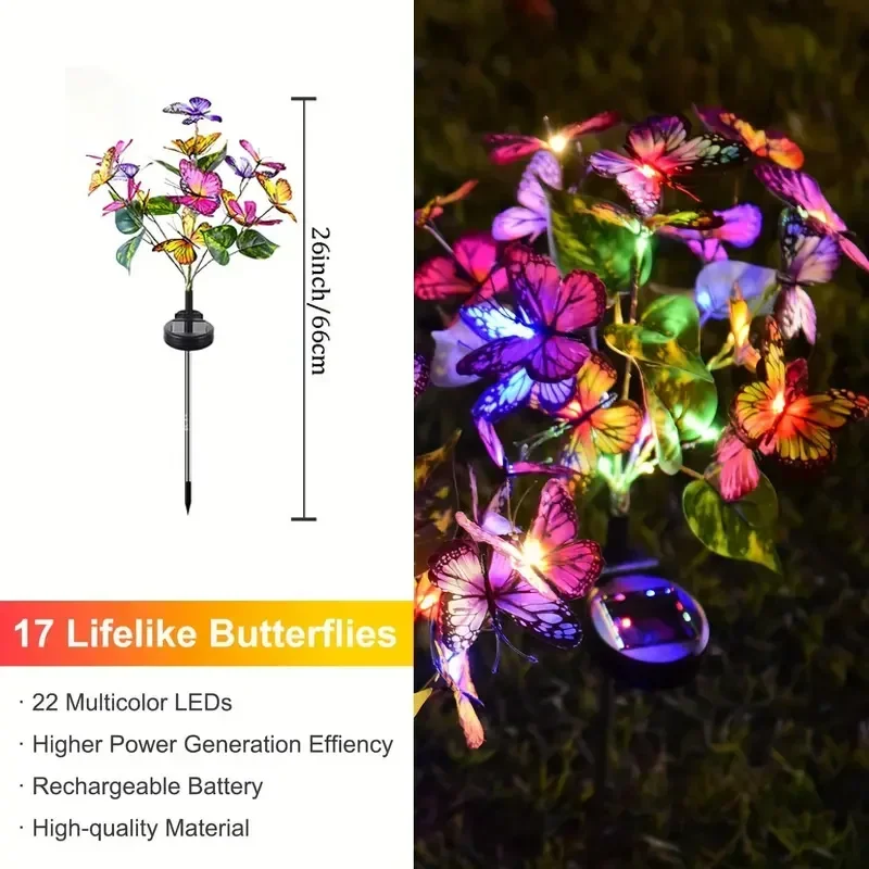 Solar LED Butterfly Garden Lig - Outdoor Power Outlet Solar review and price