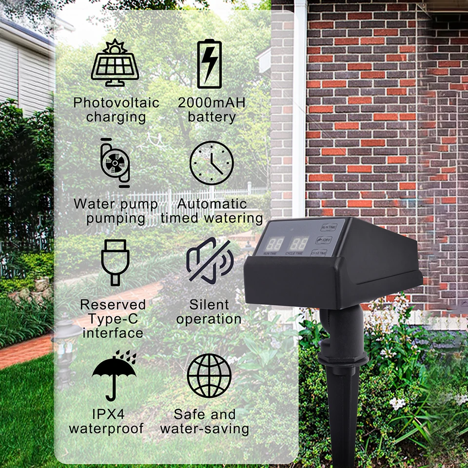 New Solar Powered Irrigation T - Outdoor Power With Timer review and price