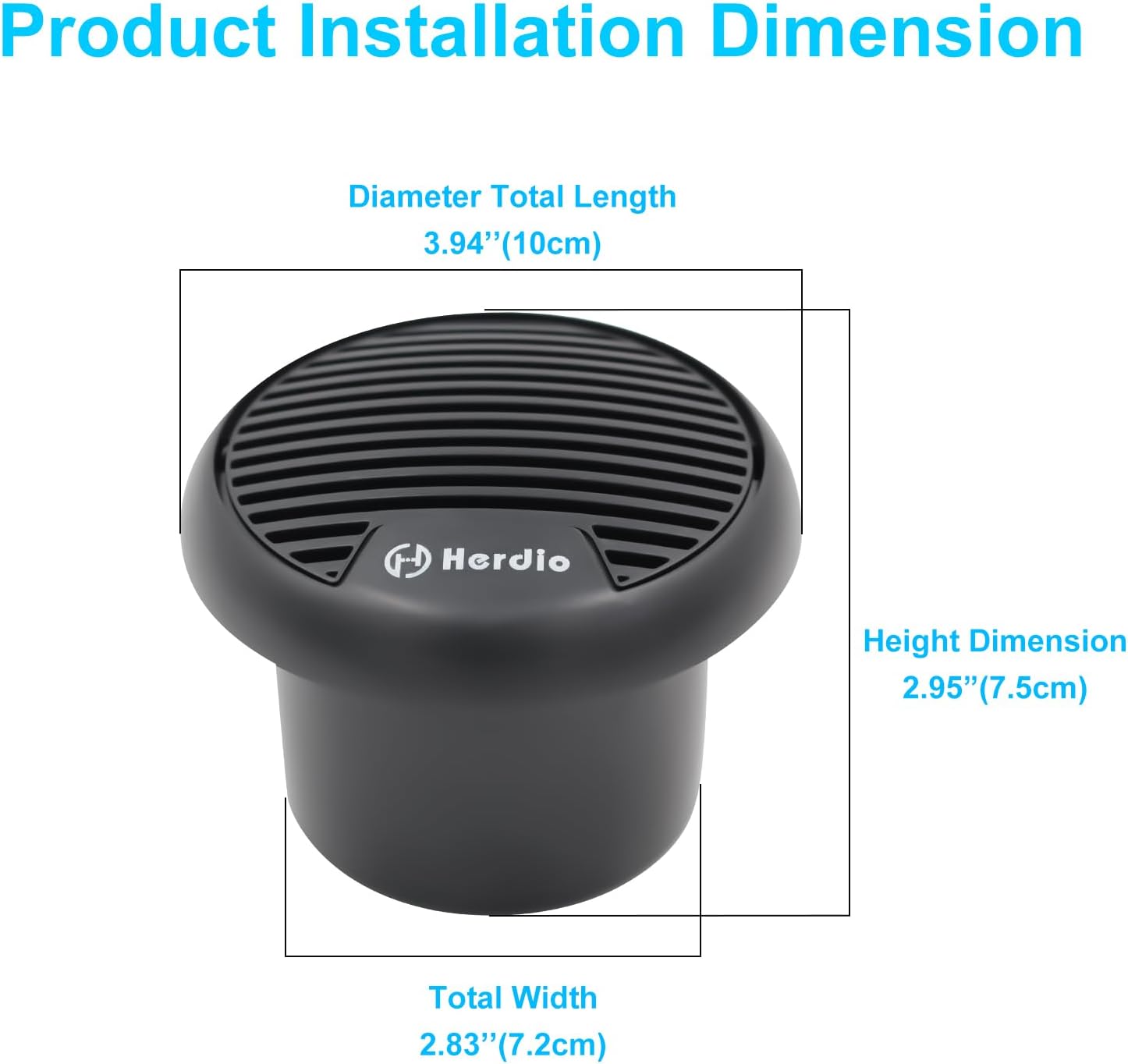 Herdio 2PCS 3'' Bluetooth Mari - Outdoor Power For Hot Tub review and price