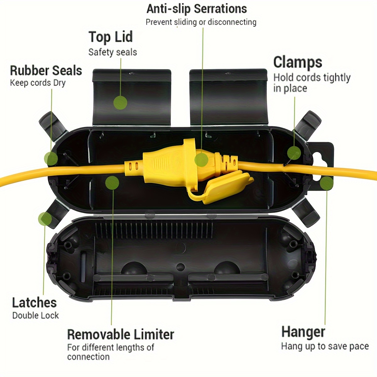 Extension Cord Plug Connection - Outdoor Power Outlet Cover review and price