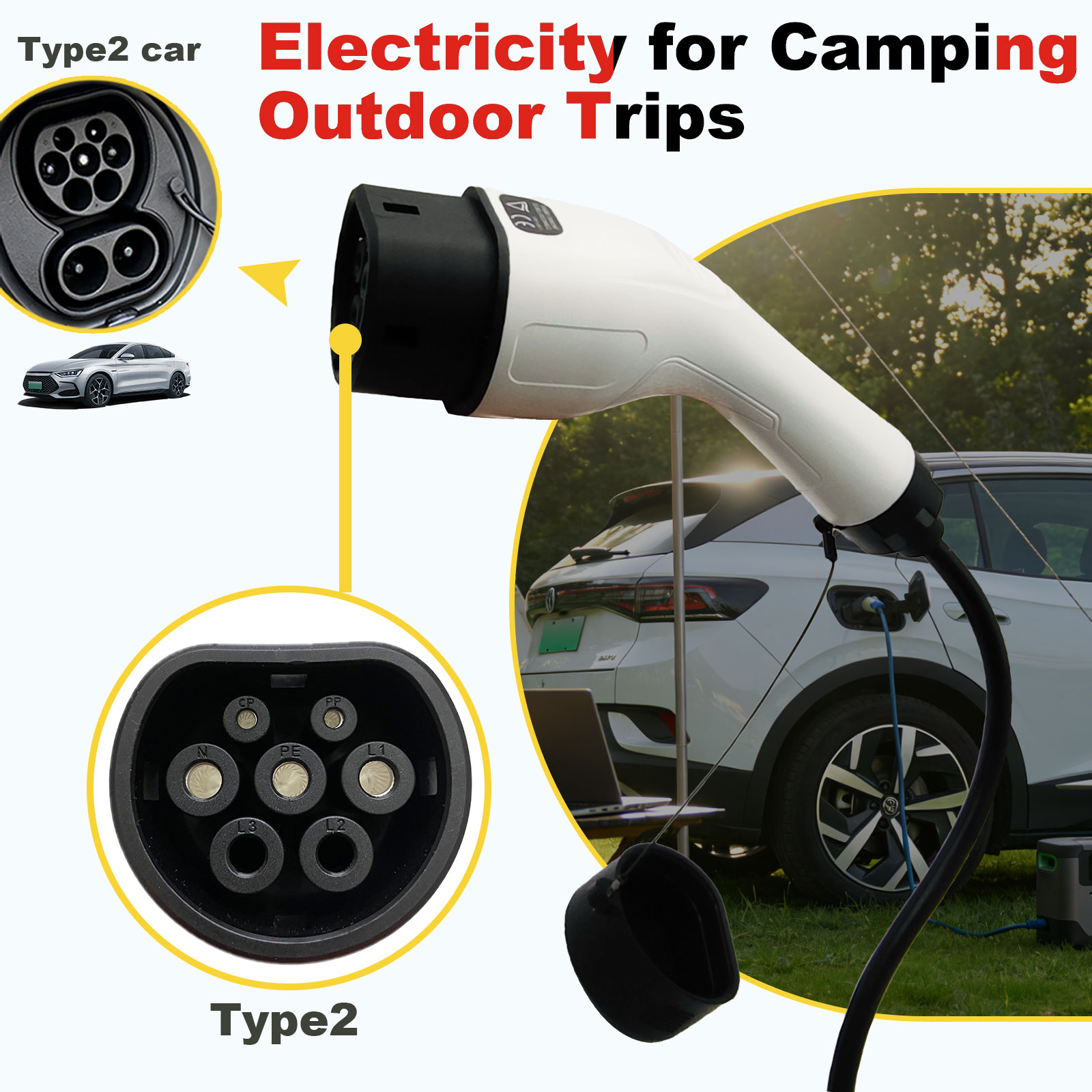 Type2 V2L Discharge Adapter 16 - Outdoor Power Outlet review and price