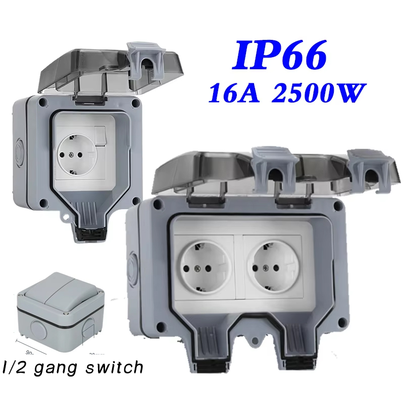 EU KR Outdoor Wall Waterproof  - Outdoor Power Inlet Box review and price