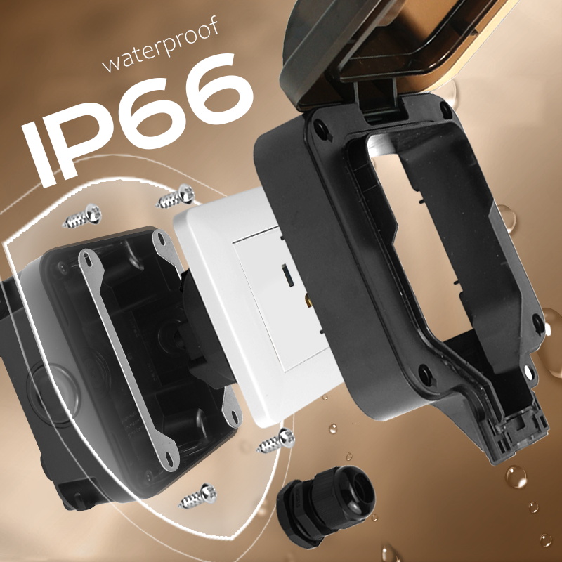 Avoir IP66 Wall Waterproof Soc - Outdoor Power Inlet Box review and price