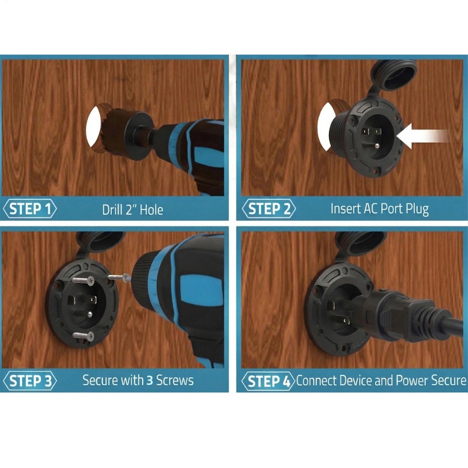 RV Shore Power Inlet 20A Water - Outdoor Power Inlet Box review and price