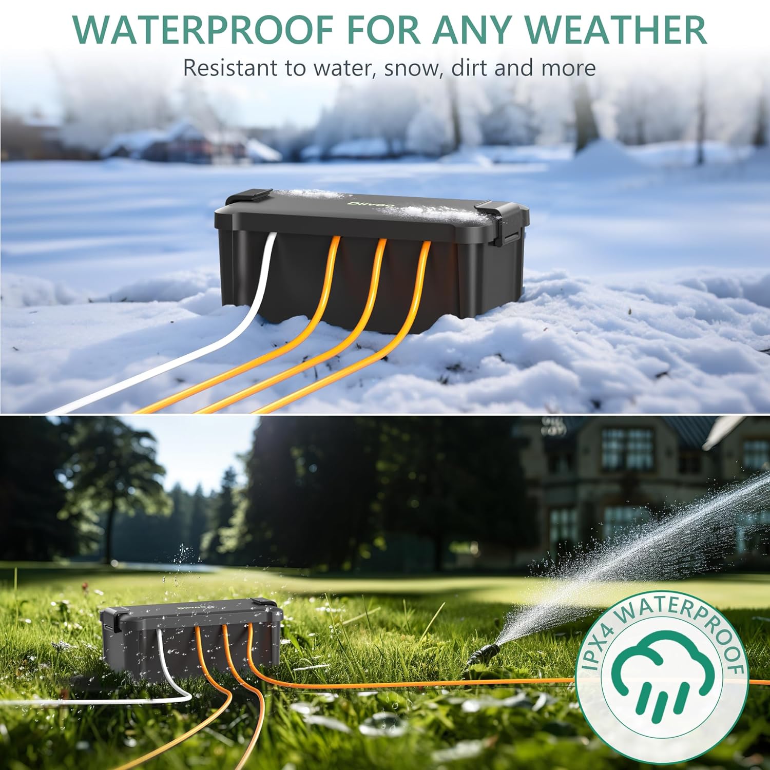 Diivoo Outdoor Waterproof Elec - Outdoor Power Outlet review and price