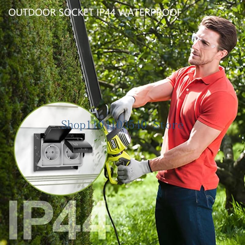 02DC 2 Gang Waterproof Outlet  - Outdoor Power Outlet Cover review and price