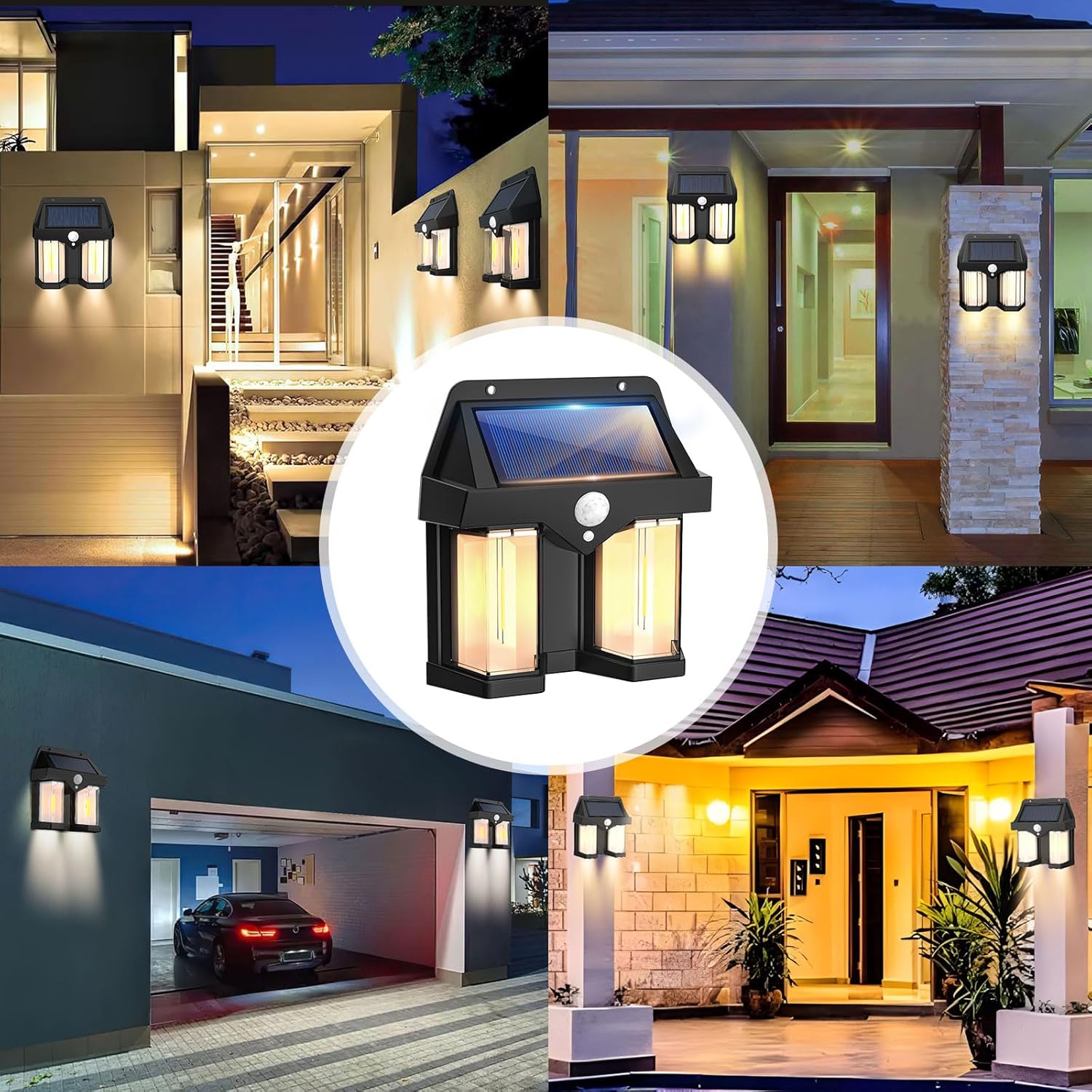 Solar Powered Wall Light Vinta - Outdoor Power Outlet Weatherproof review and price