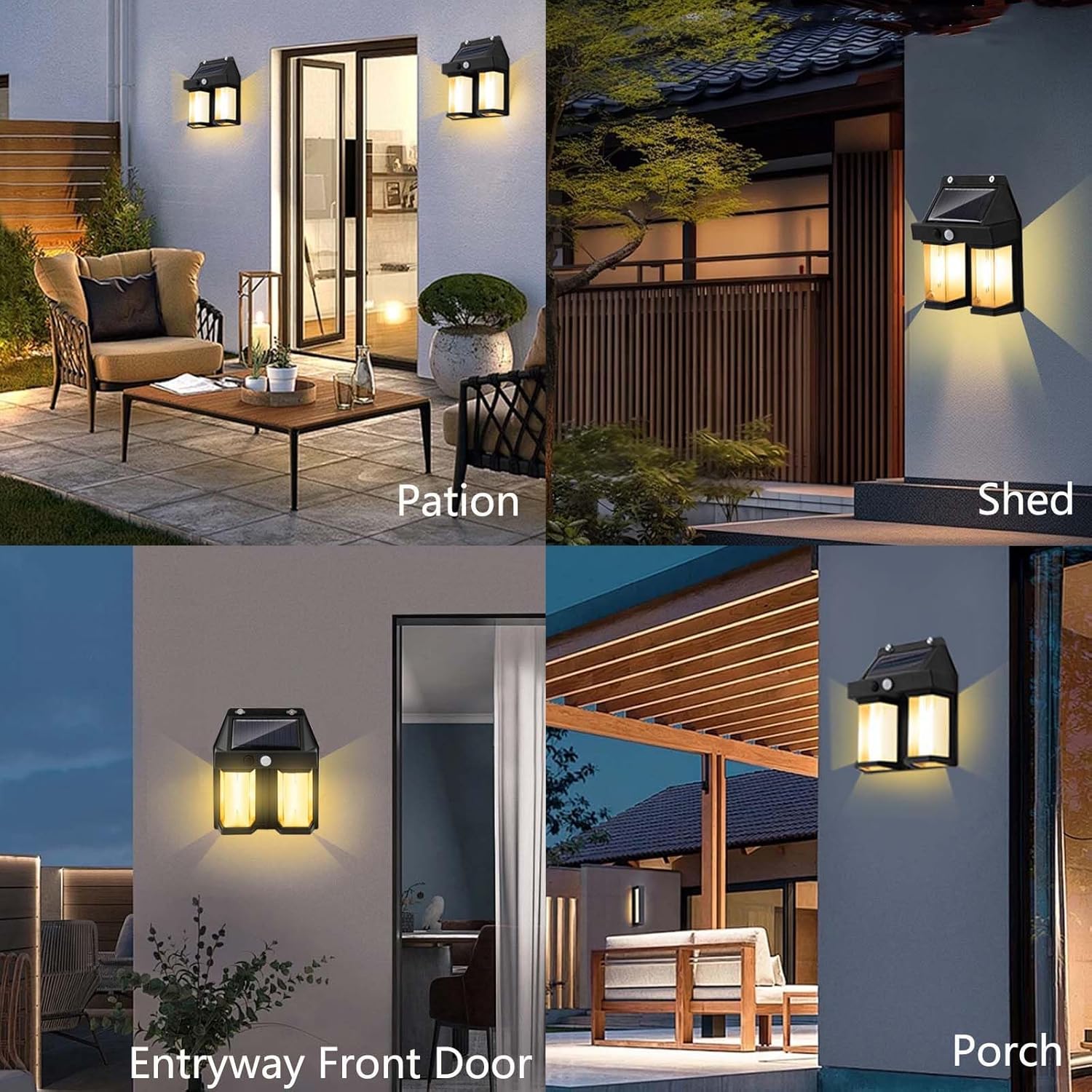 Solar Powered Wall Light Vinta - Outdoor Power Outlet Weatherproof review and price