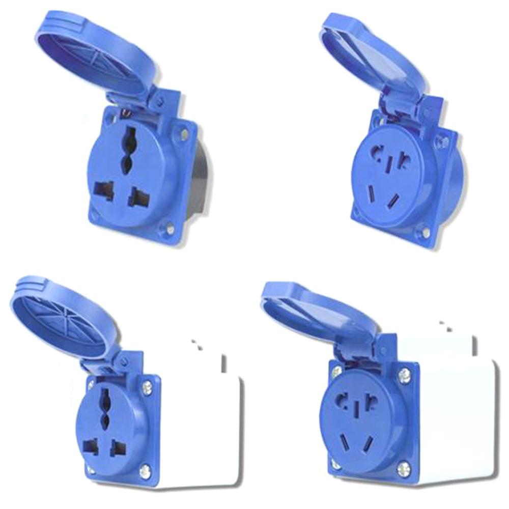 Blue IP54 10A/16A 220V Multifu - Outdoor Power Inlet Box review and price