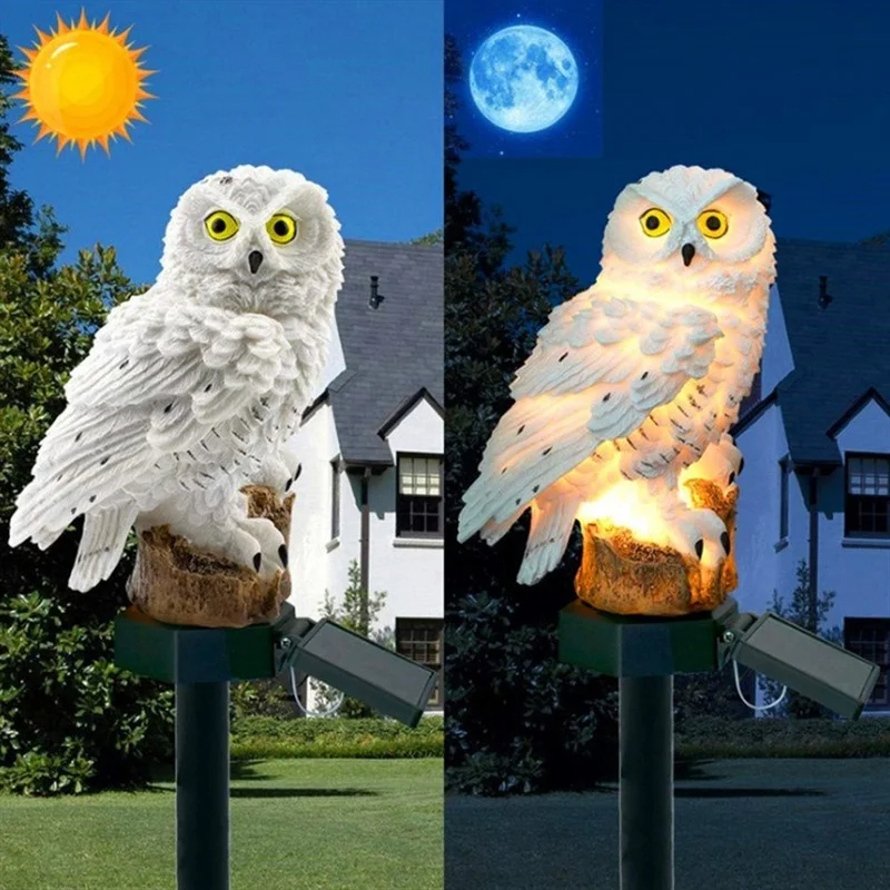 Solar Owl Statue Garden Light  - Outdoor Power Outlet Solar review and price