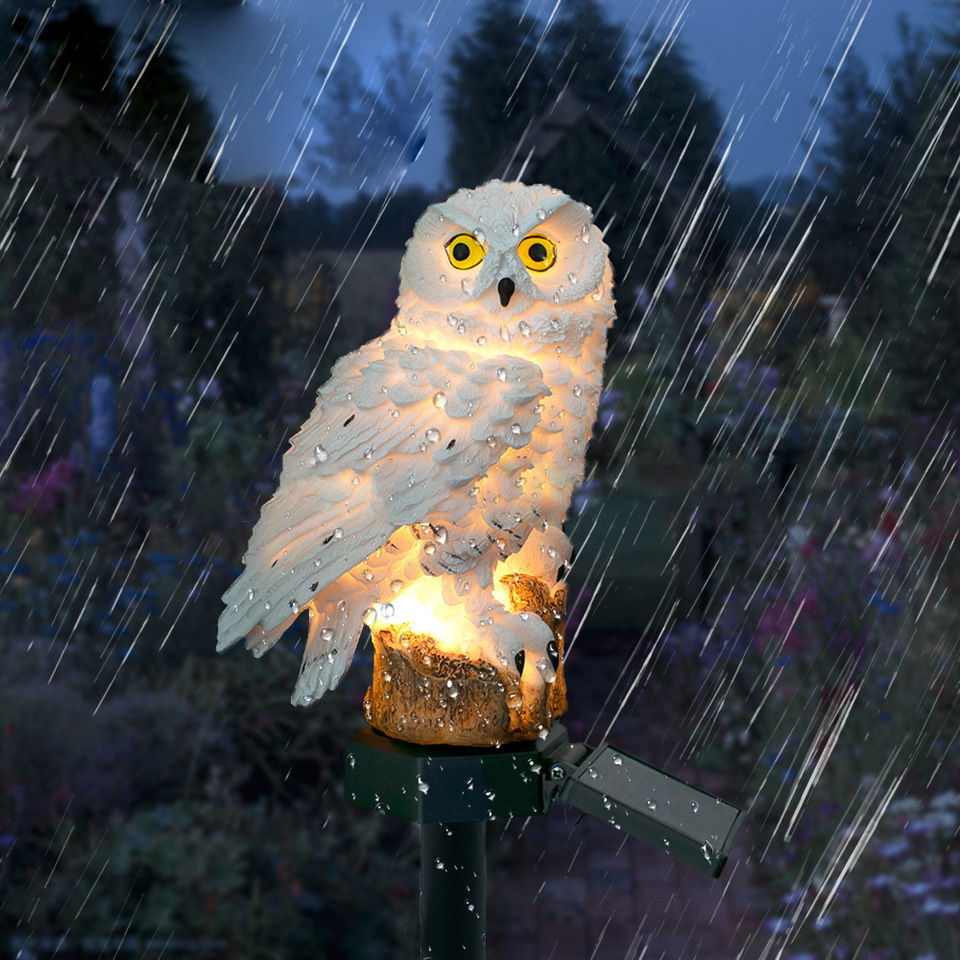 Solar Owl Statue Garden Light  - Outdoor Power Outlet Solar review and price