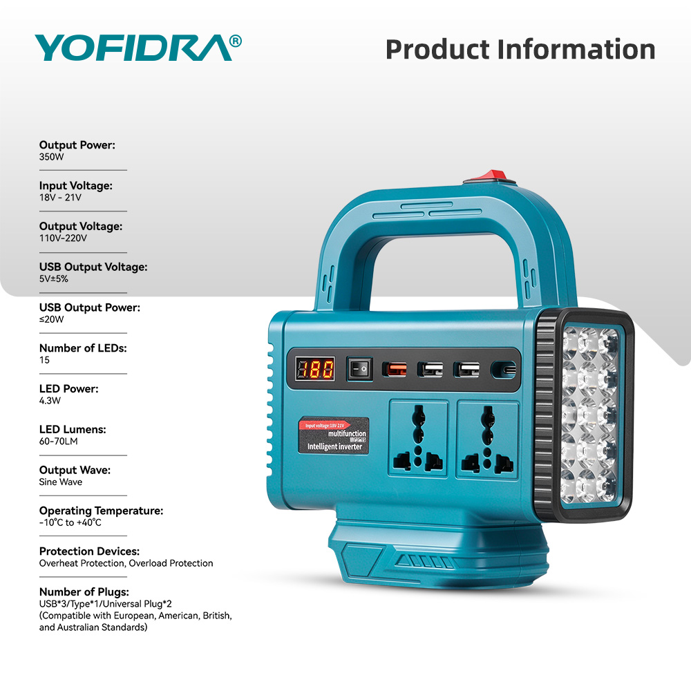 YOFIDRA 220V Portable Power In - Outdoor Power Outlet review and price