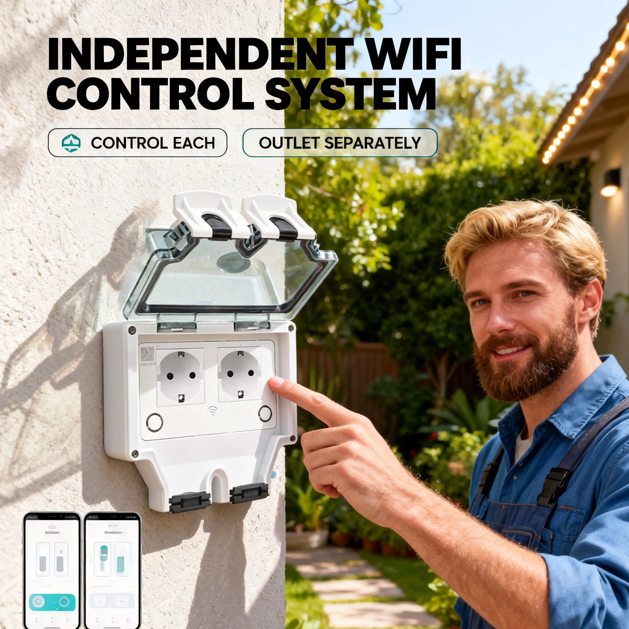 Tuya Waterproof Electrical Wal - Outdoor Power Inlet Box review and price