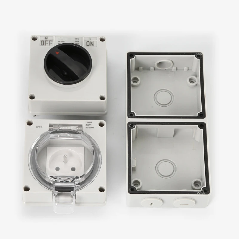 IP66 220V Waterproof Dust Proo - Outdoor Power Inlet Box review and price
