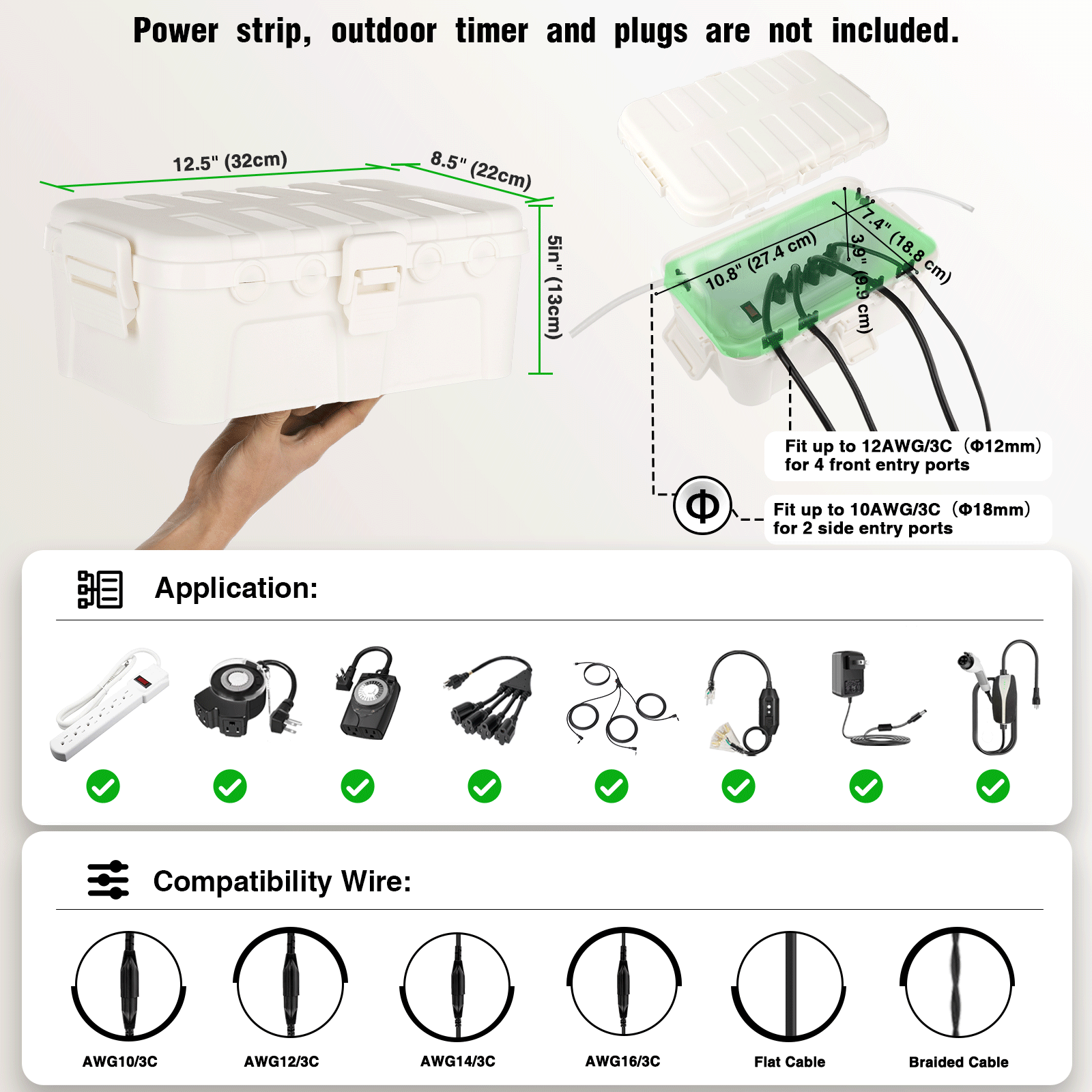 Large Outdoor Waterproof Elect - Outdoor Power With Timer review and price