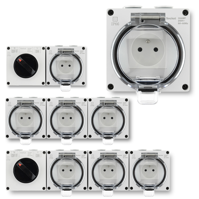 IP66 Waterproof Socket French  - Outdoor Power Inlet Box review and price