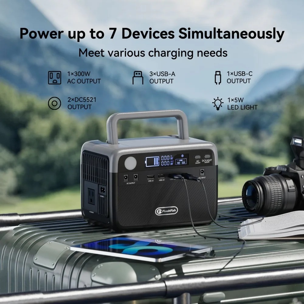 230.4Wh LiFePO4 300W (Peak 600 - Outdoor Power Bank With Ac Outlet review and price