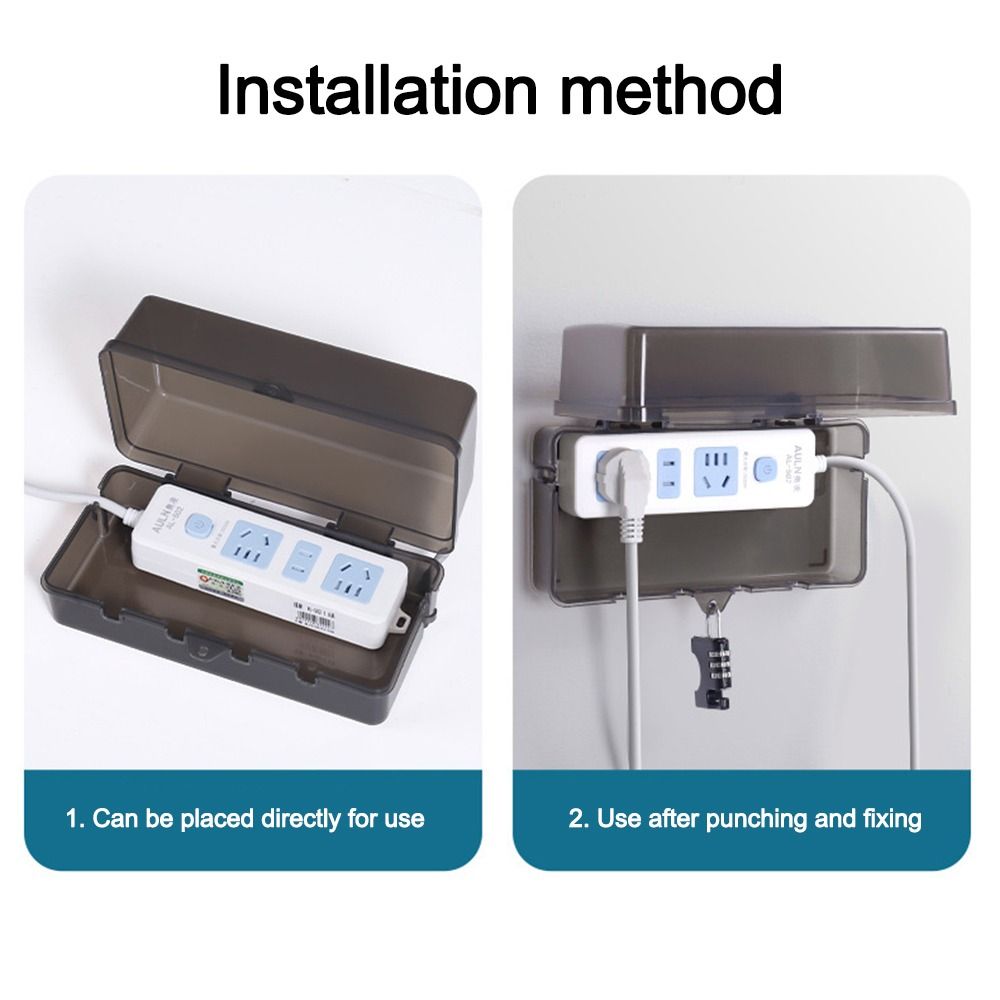 Portable Plastic Plug Box Anti - Outdoor Power Outlet Weatherproof review and price