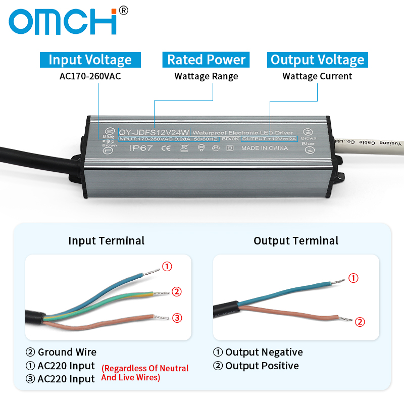 OMCH IP67 Waterproof Power Sup - Outdoor Power Transformer review and price