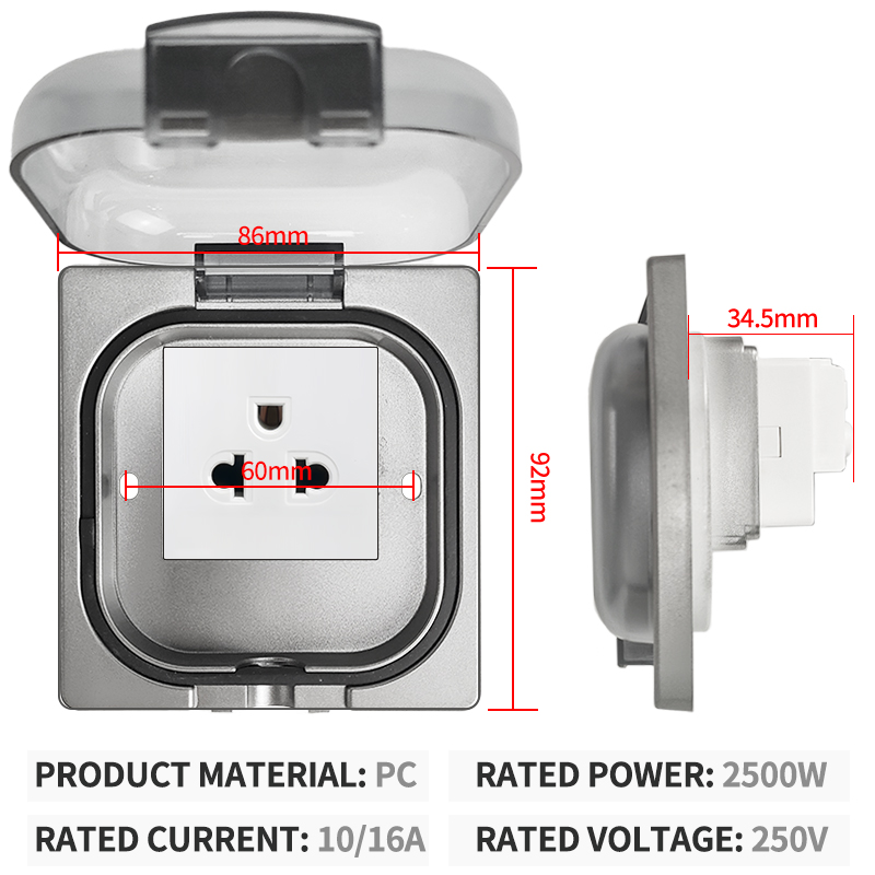 IP65 Waterproof Outdoor Socket - Outdoor Power Outlet review and price