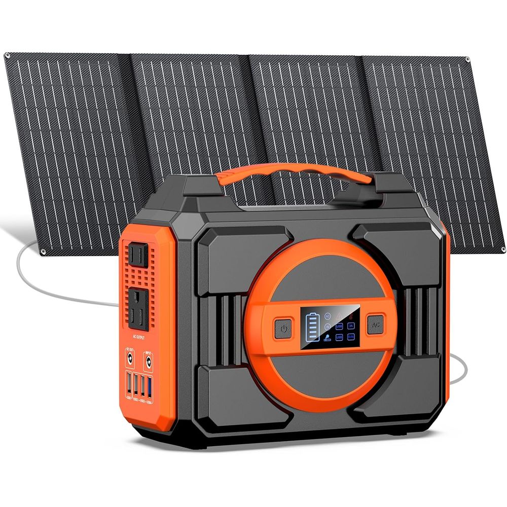 Portable 300W Solar Generator  - Outdoor Power Bank With Ac Outlet review and price