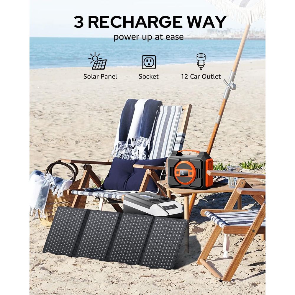 Portable 300W Solar Generator  - Outdoor Power Bank With Ac Outlet review and price