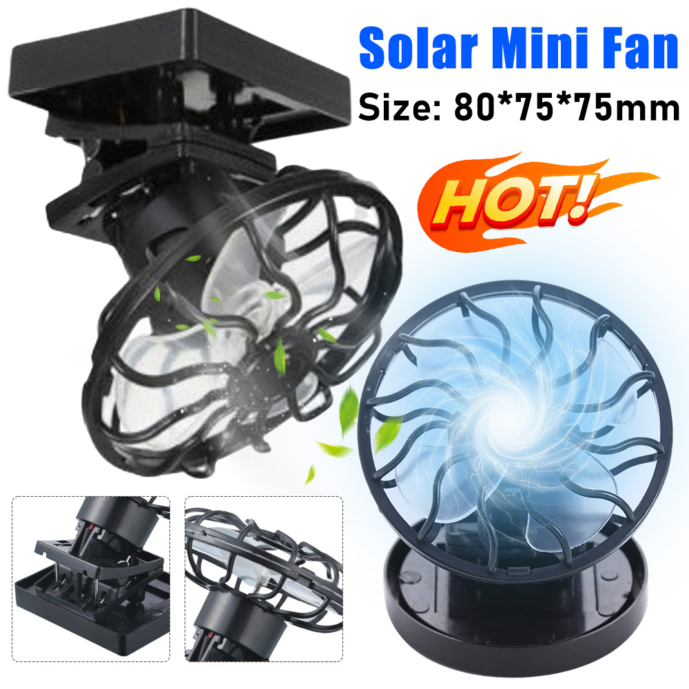 Solar Power Mini Clip Fan Clip - Outdoor Power With Timer review and price