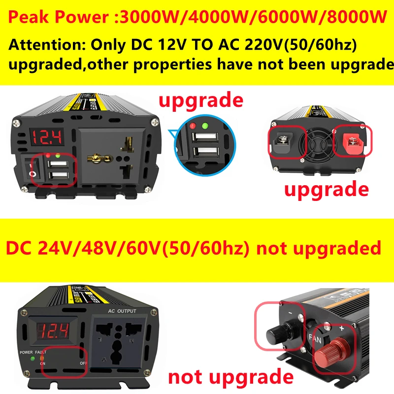 6000W DC12/24V to AC 220V Pure - Outdoor Power Transformer review and price