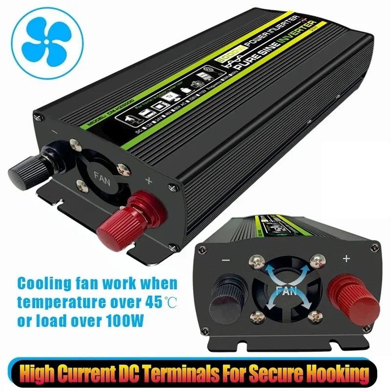 6000W DC12/24V to AC 220V Pure - Outdoor Power Transformer review and price