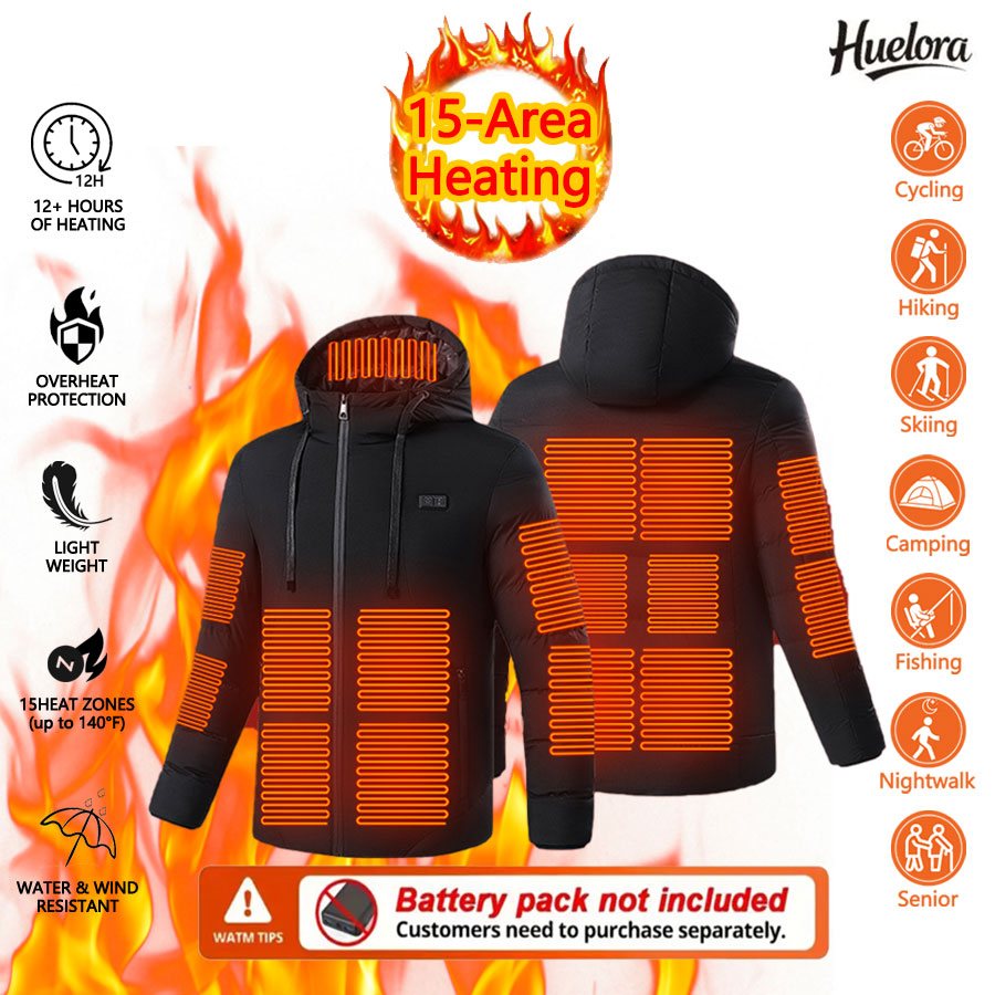 Huelora 11 Area Heated Jacket  - Outdoor Power Works review and price