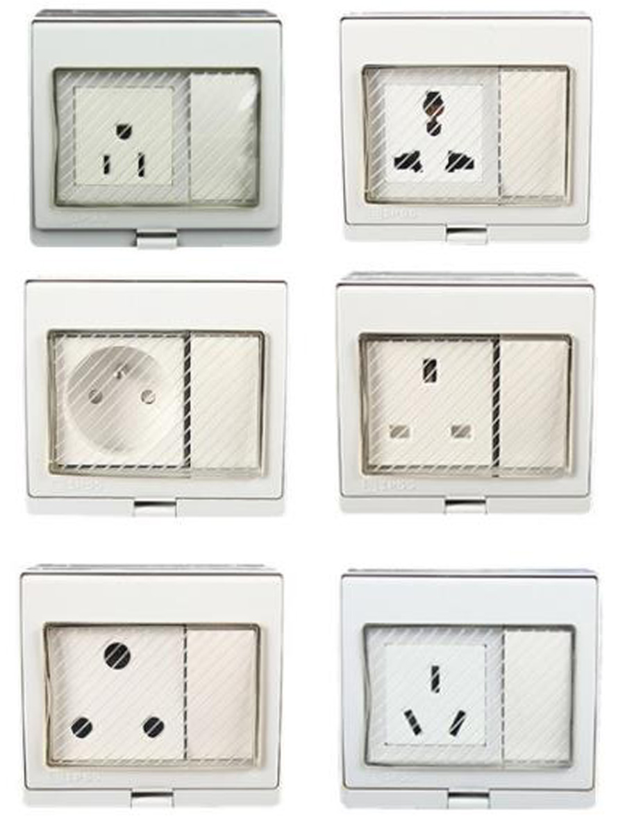 White IP55 Outdoor Anti-UV Wal - Outdoor Power Inlet Box review and price