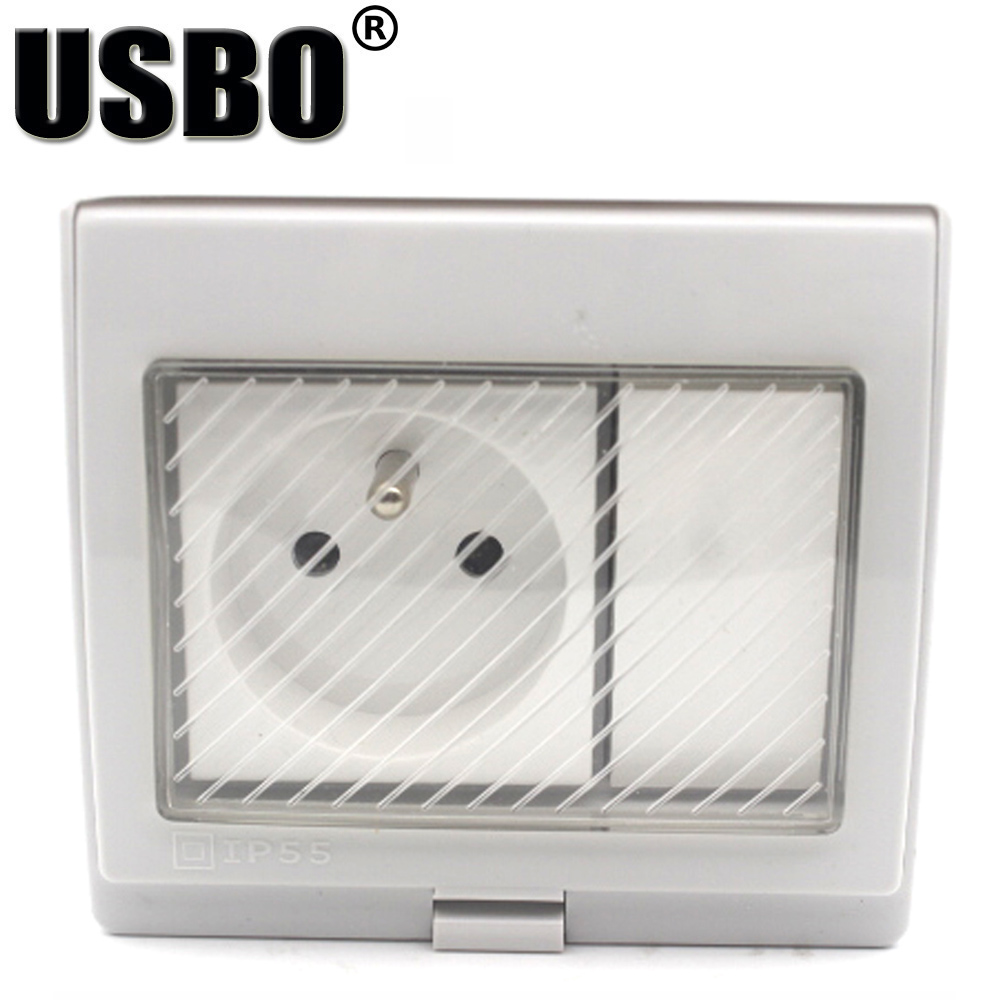 White IP55 Outdoor Anti-UV Wal - Outdoor Power Inlet Box review and price